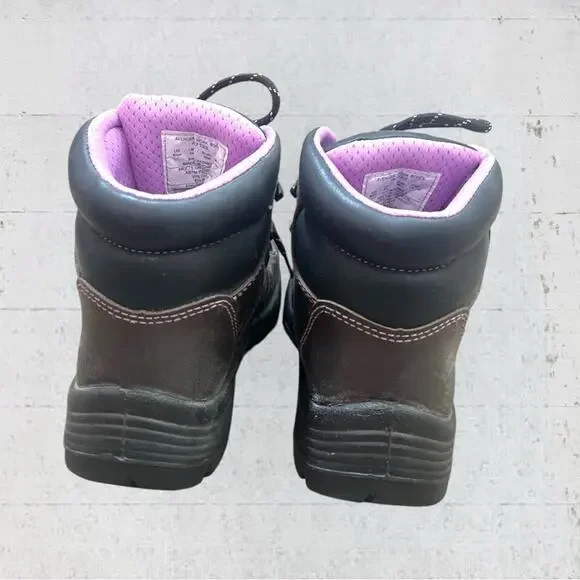 Avenger Woman’s A7123 Framer Brown/Lilac Composite Toe Waterproof Work Boots 6.5 - Picture 5 of 9
